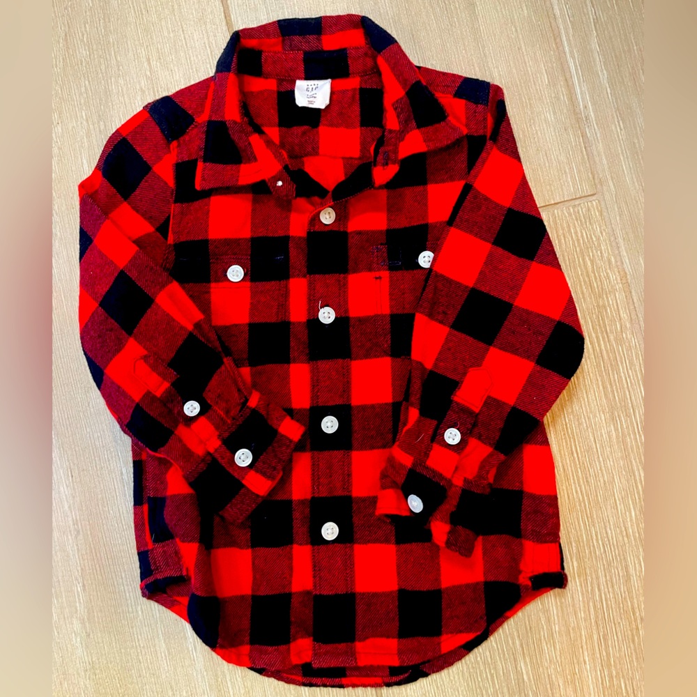 Baby GAP Buffalo Check Button Down